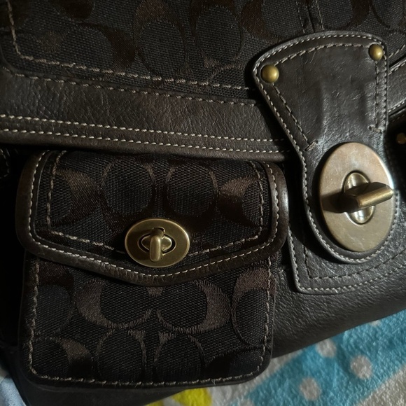 Vintage Rare Coach Handbag/Brown - Picture 3 of 12
